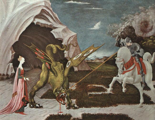 Paolo Ucello St.George and the Dragon France oil painting art